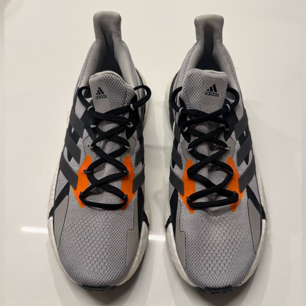 Size 9.5- Adidas X9000L4 Grey Night Metallic Sneakers Athletic Shoes